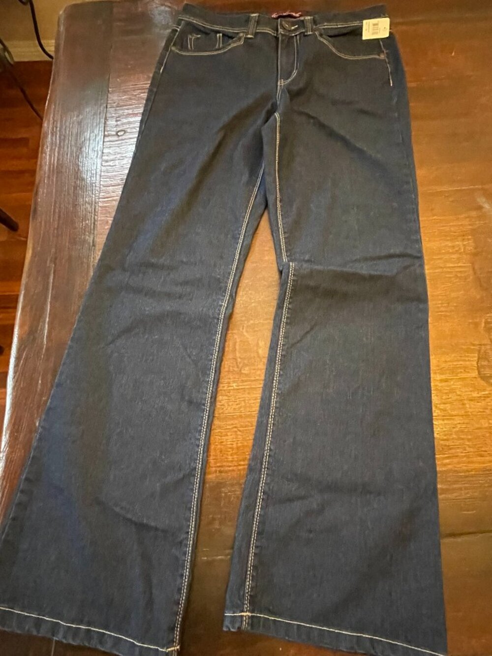 Gloria Vanderbilt Jeans 10 Womens Regular Sz Blue Denim Amanda Boot Cut Dark NWT